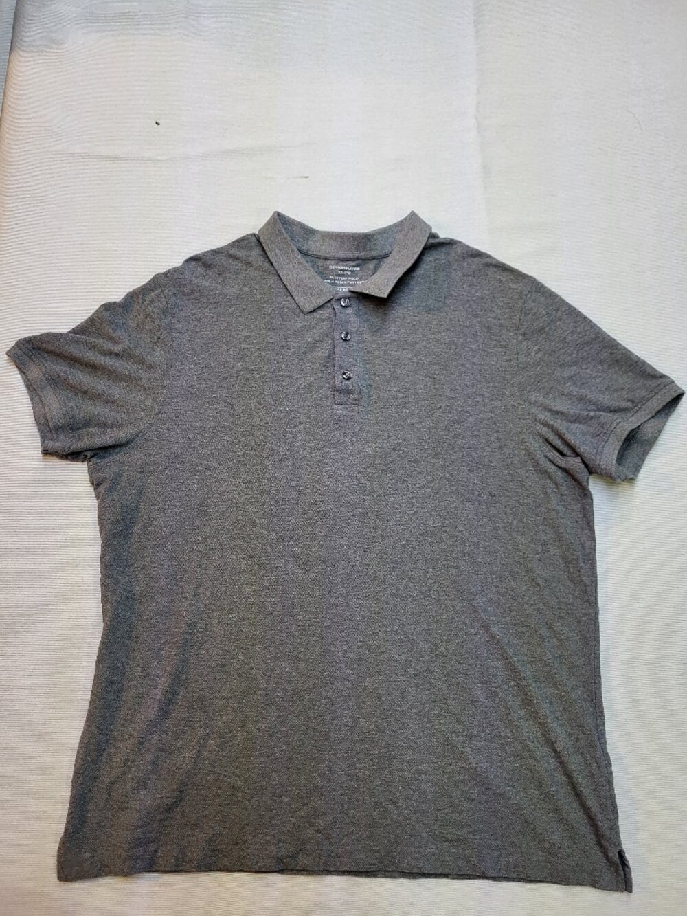 Denver Hayes Everyday Polo Gray Classic Fit Short Sleeve Shirt Size 2XL